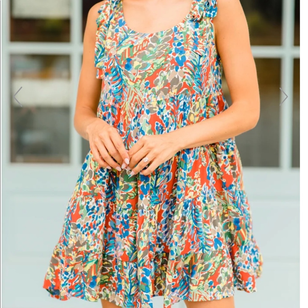 Jodifl Babydoll Floral Dress in a size Large brand new with tags.